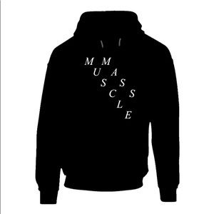 MUSCLE MASS BLACK HOODIES DESIGNED BY RetailVente